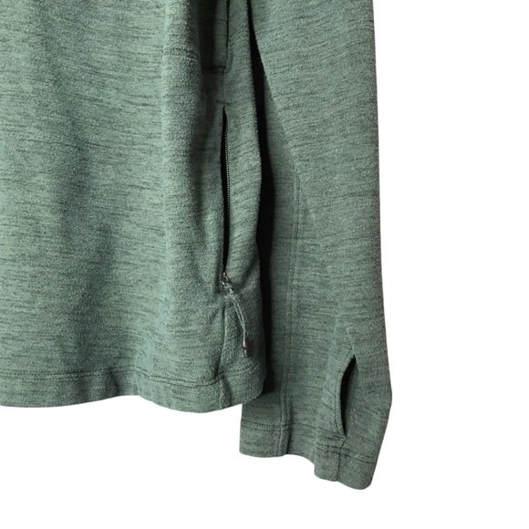 Lululemon Surge Warm 1/2 Zip Green Heather Training Workout Running Men's Large - Picture 10 of 11